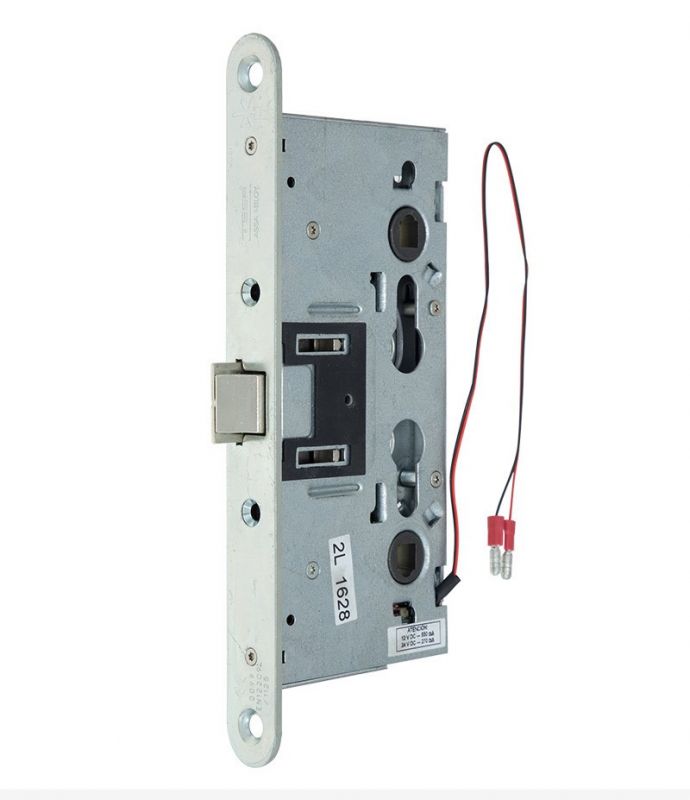 Замок електромеханічний TESA CF6STRSR9ZCE BS65мм 72мм FP24 ZCE UNIV DIN SOL 12-24V NC PANIC_FUNCTION EI відкривання назовні